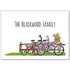 Personalized Family of Bicycles Stationery