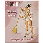 Sweeping Beauty Personalized Pinup Print