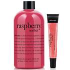 Raspberry Sorbet Shampoo, Shower Gel & Bubble Bath, Lip Shine Set