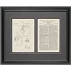 Baseball Glove 16x20 Framed Patent Art Print