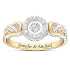Personalized Diamond Ring with Brilliant Motions Movement