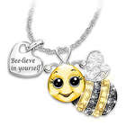 Granddaughter, Always Bee Yourself Crystal Necklace