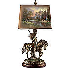 Native Journeys Sculpture Lamp with Art Shade