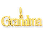 Grandma 14K Gold Charm Pendant