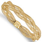 14K Gold Triple-Strand Italian Stretch Bangle Bracelet