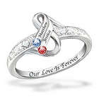 Infinite Love Personalized Couple's Birthstone Ring
