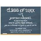 Custom Chalkboard Graduation Announcements