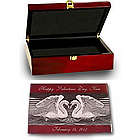 Love Rosewood Jewelry Box with Silver Accents