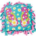 Fleece Flip Flop Tied Pillow Craft Kit