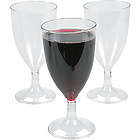 Clear Plastic Wineglasses