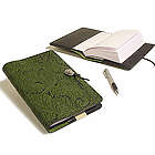 Acanthus Leaf Embossed Leather Journal