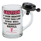 Caution Beer Mug with Bell
