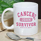 Personalized Breast Cancer Survivor Athletic Dept. Coffee Mug