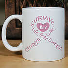 Breast Cancer Awareness Personalized Coffee Mug