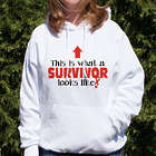 This Is What a Cancer Survivor Looks Like Hooded Sweatshirt