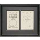 Framed 16x20 Drum and Cymbal Patent Art Print