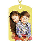 Personalized Dog Tag Custom Photo Necklace in Gold