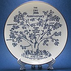 Personalized Family Tree Anniversary Plate