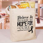 Believe in a Cure Melanoma Awareness Tote Bag