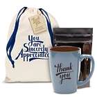 Thank You Blue Bistro Mug Gift Set
