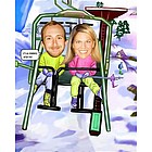 Ski Lift Caricature from Photos