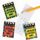 Jesus Loves Me 48 Mini Spiral Notepads