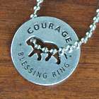 Courage Lion Blessing Ring Disc