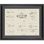 Glenn Curtiss Aircraft Framed Patent Art