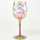 I Love You Mom Mother's Day Wine Glass