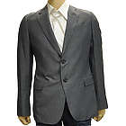 Armani Collezioni Grey Polyester Suit Coat