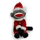 Santa Sock Monkey Stuffed Animal