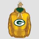 Green Bay Packers Hand Blown Glass Hoodie Ornament