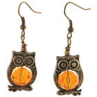 Goldtone Owl Earring Art and Crafts Kit