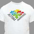 Personalized Autism Awareness Colorful Puzzle Pieces T-Shirt