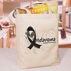 Melanoma Awareness Ribbon Tote Bag