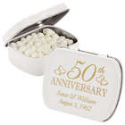 Personalized 50th Anniversary Mint Tin Party Favors