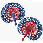 Stars and Stripes Folding Fans
