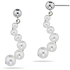 Pearl Earrings in 14K White Gold