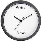 Write. Now. Wall Clock