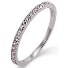 Thin Pave CZ Stackable Band
