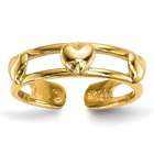 14 Karat Gold 3-Heart Toe Ring