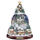 Thomas Kinkade Wondrous Winter Musical Tabletop Christmas Tree