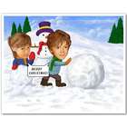 Snowman Caricature Print from Photos