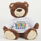 Personalized Birthday Boy Smiles Bear