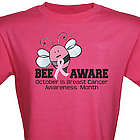 Bee Aware Breast Cancer Awareness T-Shirt