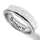 Women's Lord's Prayer Personalized Stainless Steel Spinner Ring