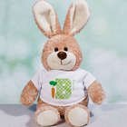 Personalized Initial T-Shirt Easter Bunny Stuffed Animal