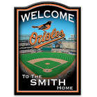 Baltimore Orioles Personalized Wooden Welcome Sign