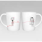 Tie the Knot Bride and Groom Wedding Couple Mugs