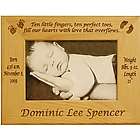 Ten Little Fingers Personalized Newborn Frame